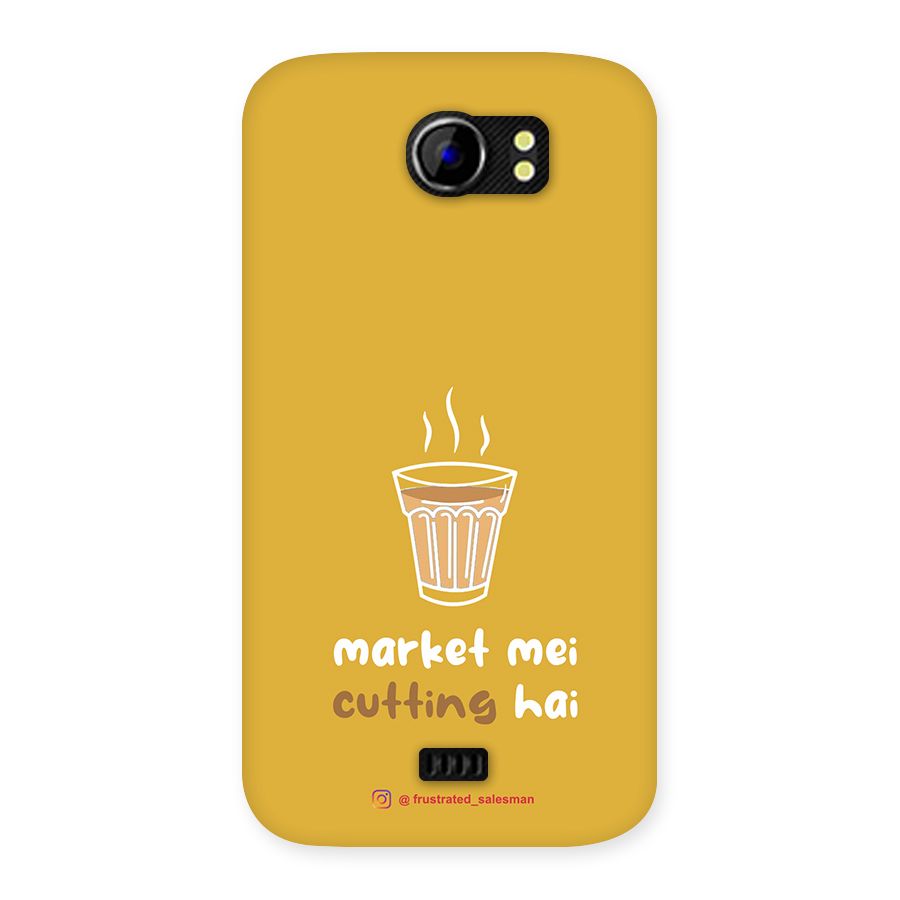 Market Mei Cutting Hai Mustard Yellow Back Case for Micromax Canvas 2 A110