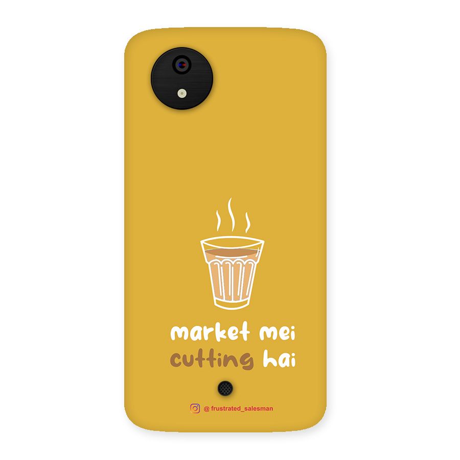 Market Mei Cutting Hai Mustard Yellow Back Case for Micromax Canvas A1