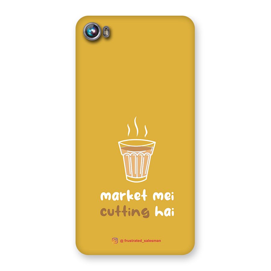Market Mei Cutting Hai Mustard Yellow Back Case for Micromax Canvas Fire 4 A107