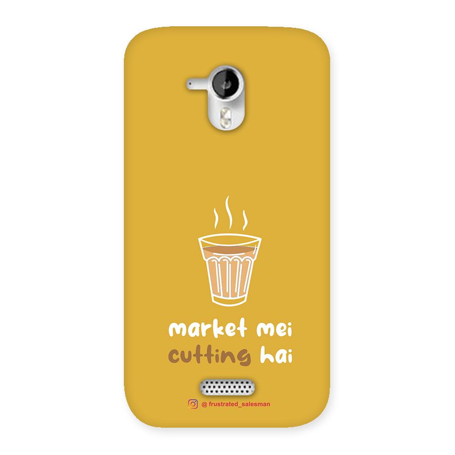 Market Mei Cutting Hai Mustard Yellow Back Case for Micromax Canvas HD A116