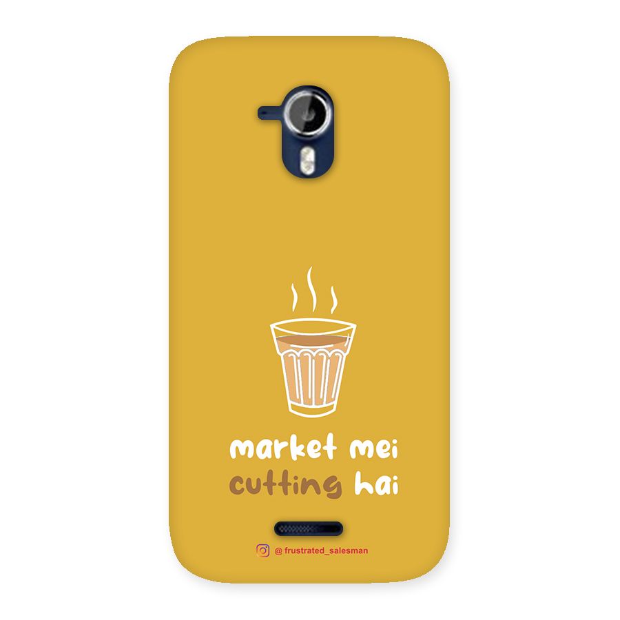 Market Mei Cutting Hai Mustard Yellow Back Case for Micromax Canvas Magnus A117