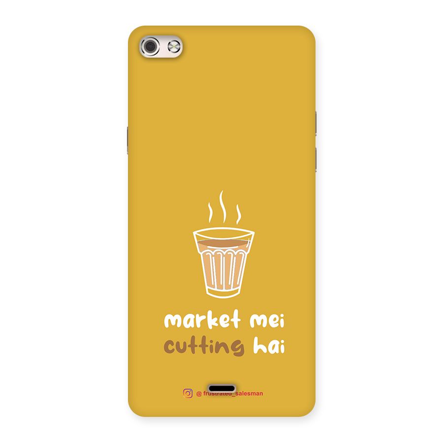 Market Mei Cutting Hai Mustard Yellow Back Case for Micromax Canvas Silver 5
