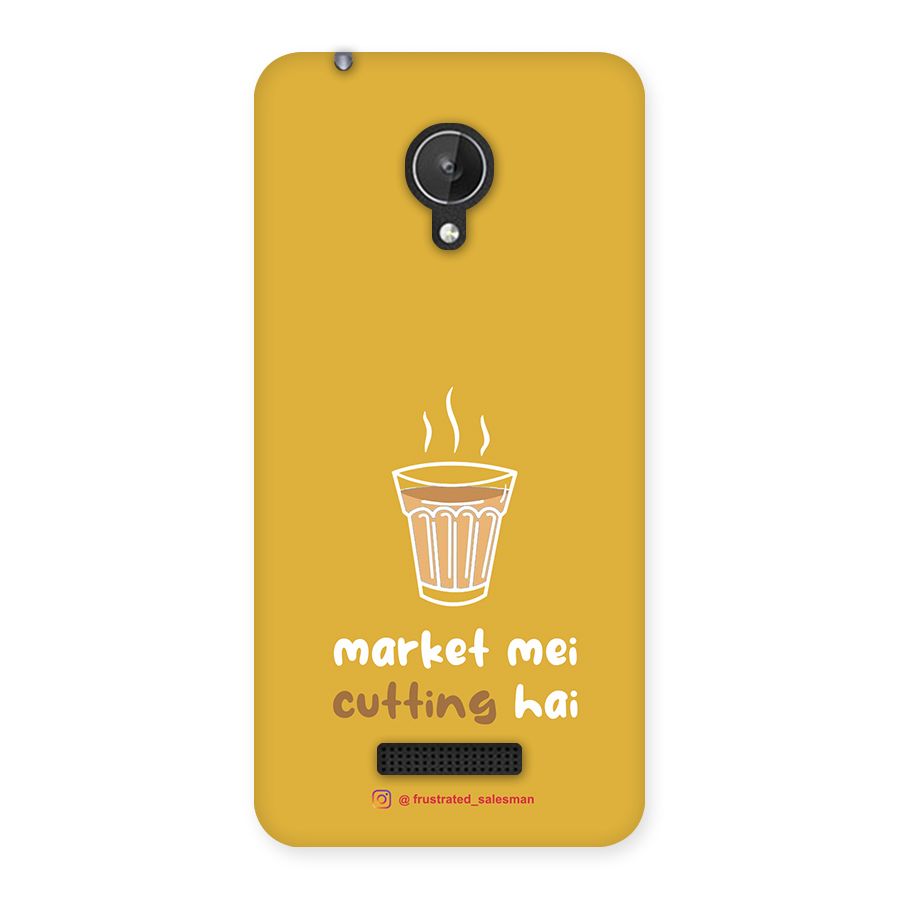 Market Mei Cutting Hai Mustard Yellow Back Case for Micromax Canvas Spark Q380