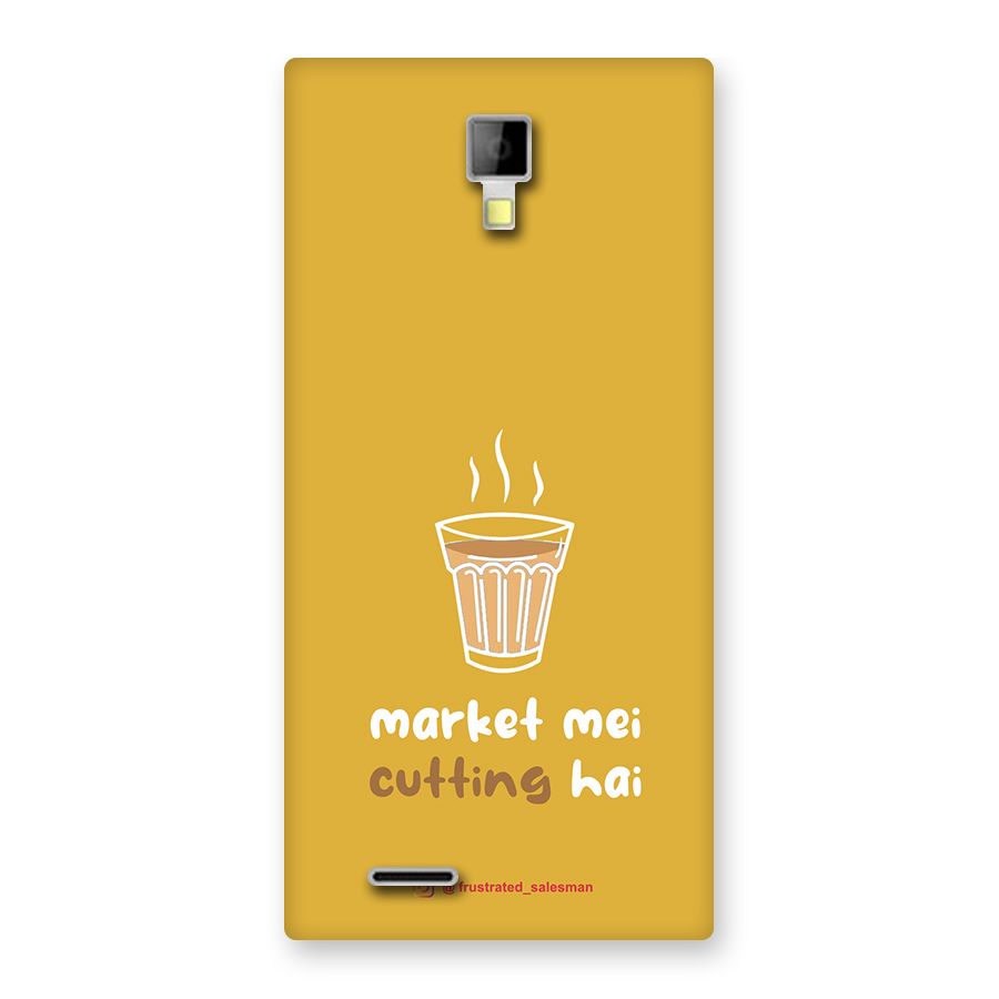 Market Mei Cutting Hai Mustard Yellow Back Case for Micromax Canvas Xpress A99