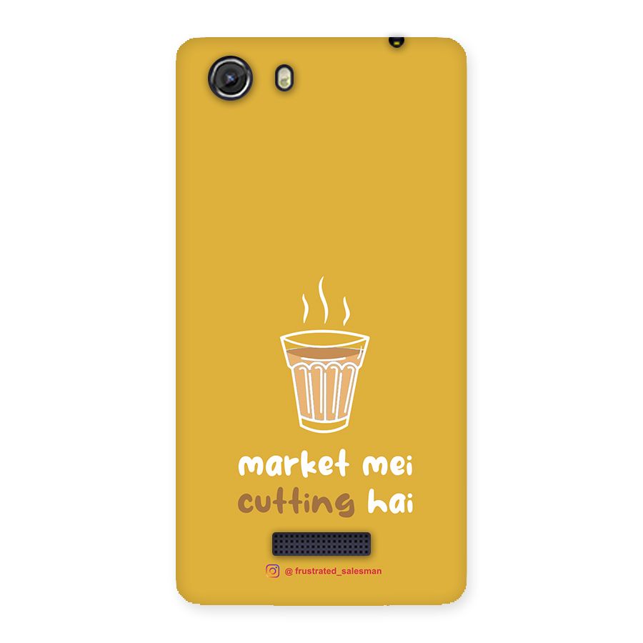 Market Mei Cutting Hai Mustard Yellow Back Case for Micromax Unite 3