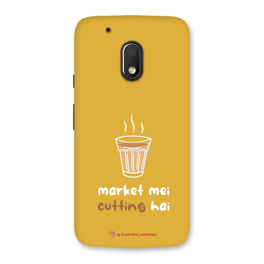 Market Mei Cutting Hai Mustard Yellow Back Case for Moto G4 Play