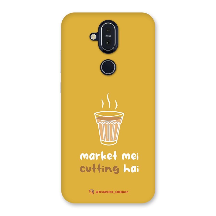 Market Mei Cutting Hai Mustard Yellow Back Case for Nokia 8.1