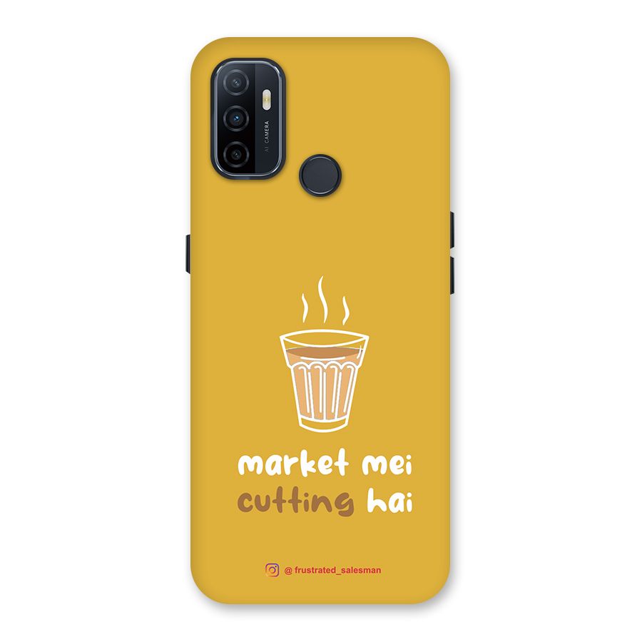 Market Mei Cutting Hai Mustard Yellow Back Case for Oppo A53