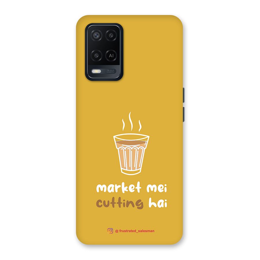 Market Mei Cutting Hai Mustard Yellow Back Case for Oppo A54
