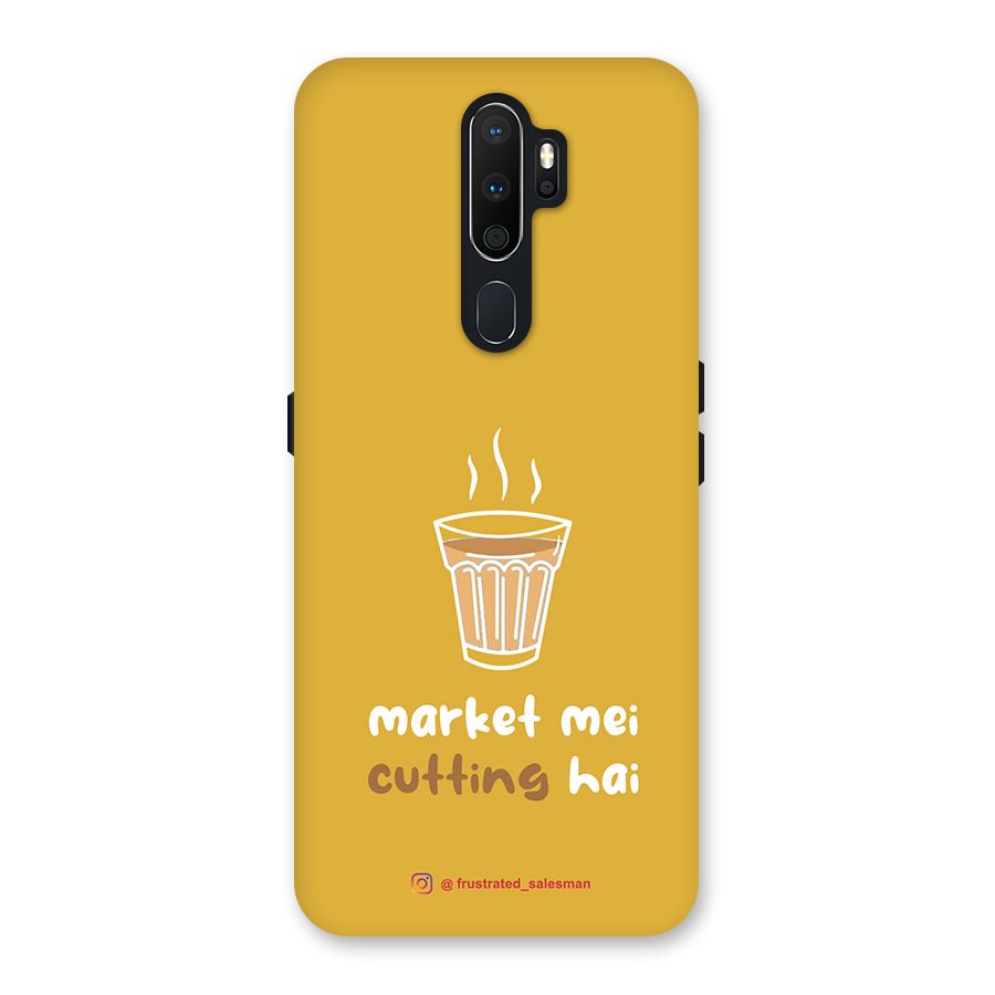 Market Mei Cutting Hai Mustard Yellow Back Case for Oppo A5 (2020)
