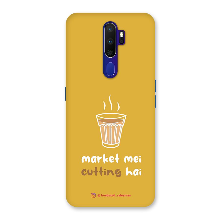 Market Mei Cutting Hai Mustard Yellow Back Case for Oppo A9 (2020)
