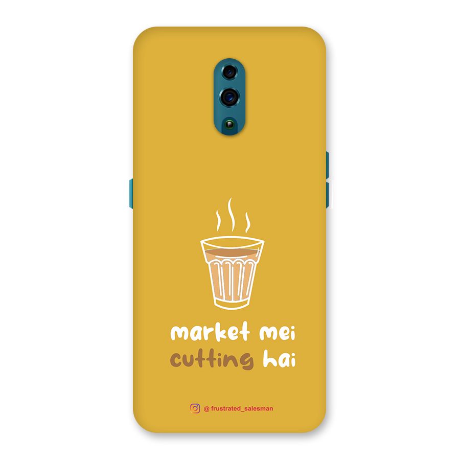 Market Mei Cutting Hai Mustard Yellow Back Case for Oppo Reno