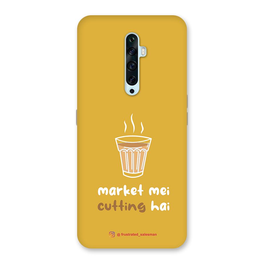 Market Mei Cutting Hai Mustard Yellow Back Case for Oppo Reno2 Z