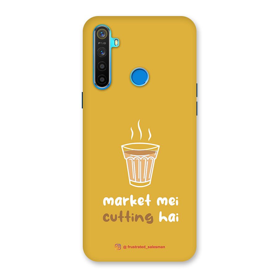 Market Mei Cutting Hai Mustard Yellow Back Case for Realme 5