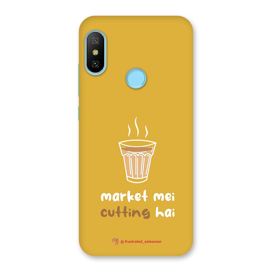 Market Mei Cutting Hai Mustard Yellow Back Case for Redmi 6 Pro