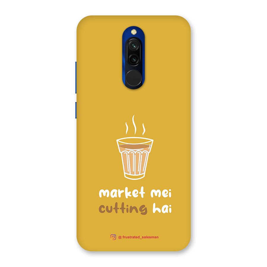 Market Mei Cutting Hai Mustard Yellow Back Case for Redmi 8