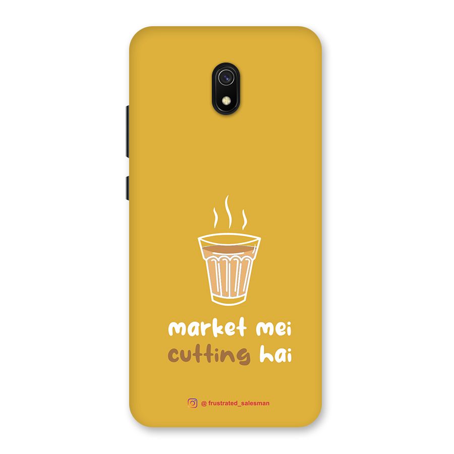 Market Mei Cutting Hai Mustard Yellow Back Case for Redmi 8A