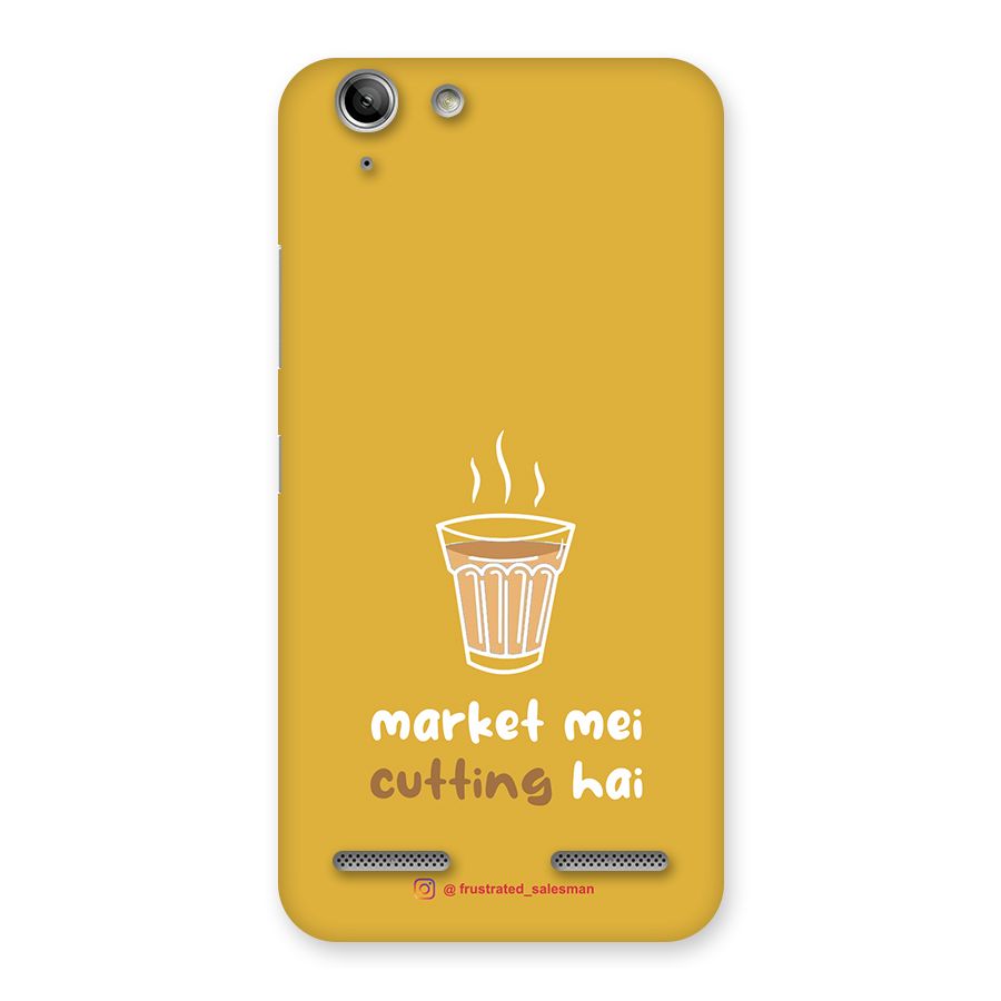 Market Mei Cutting Hai Mustard Yellow Back Case for Vibe K5 Plus