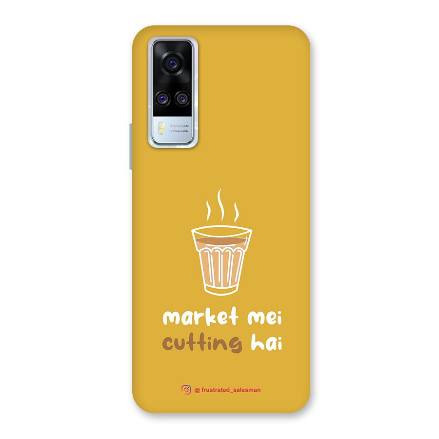 Market Mei Cutting Hai Mustard Yellow Back Case for Vivo Y31