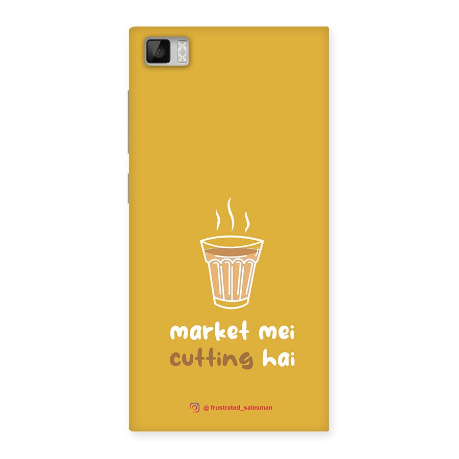 Market Mei Cutting Hai Mustard Yellow Back Case for Xiaomi Mi3