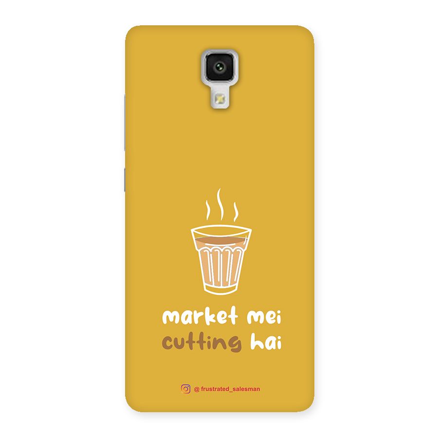 Market Mei Cutting Hai Mustard Yellow Back Case for Xiaomi Mi 4