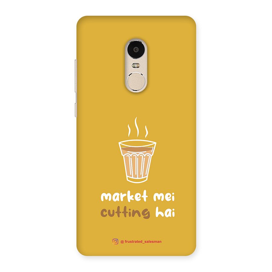 Market Mei Cutting Hai Mustard Yellow Back Case for Xiaomi Redmi Note 4