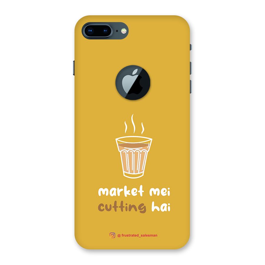 Market Mei Cutting Hai Mustard Yellow Back Case for iPhone 7 Plus Logo Cut