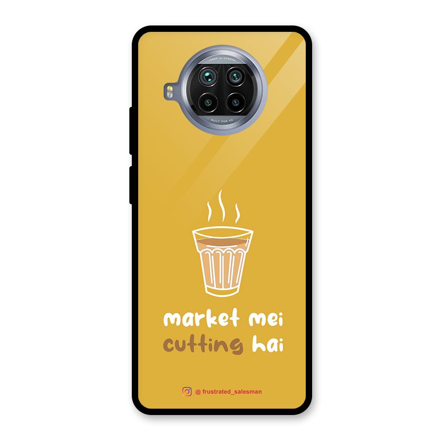 Market Mei Cutting Hai Mustard Yellow Glass Back Case for Mi 10i