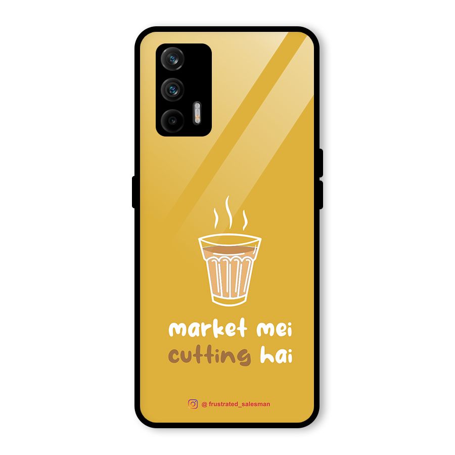 Market Mei Cutting Hai Mustard Yellow Glass Back Case for Realme GT 5G