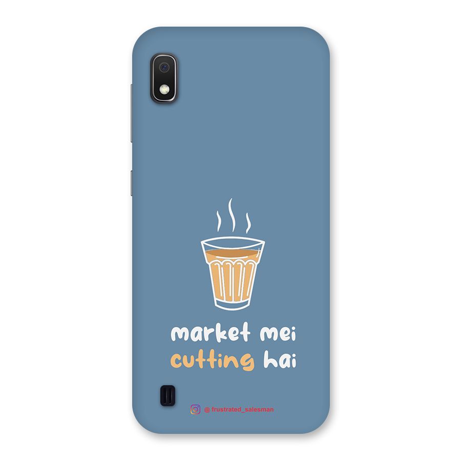 Market Mei Cutting Hai SteelBlue Back Case for Galaxy A10