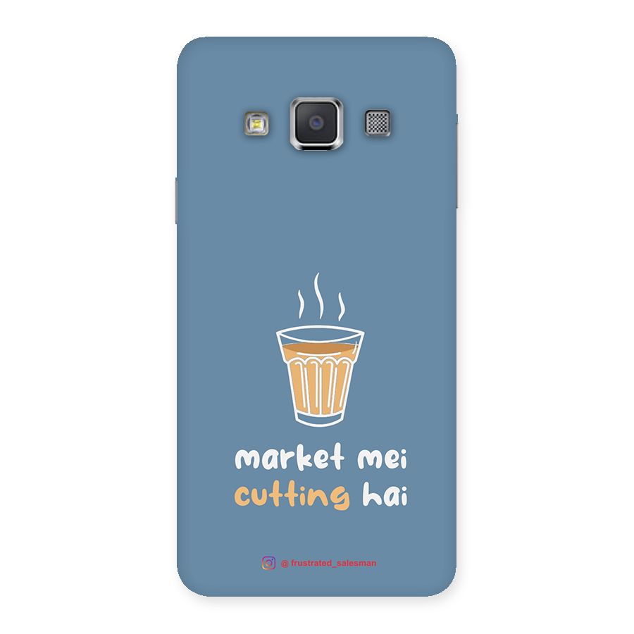 Market Mei Cutting Hai SteelBlue Back Case for Galaxy A3