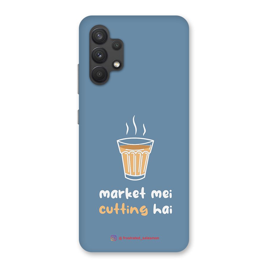 Market Mei Cutting Hai SteelBlue Back Case for Galaxy A32