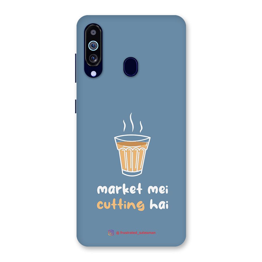 Market Mei Cutting Hai SteelBlue Back Case for Galaxy A60