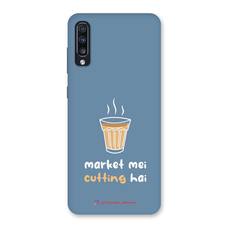 Market Mei Cutting Hai SteelBlue Back Case for Galaxy A70