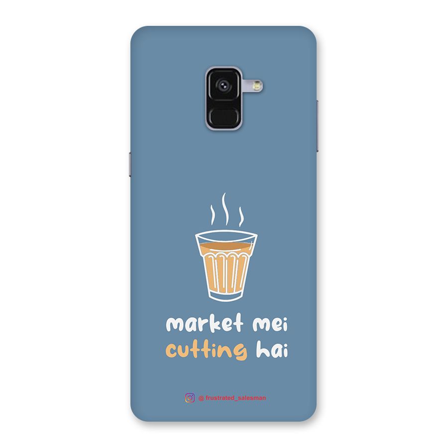 Market Mei Cutting Hai SteelBlue Back Case for Galaxy A8 Plus