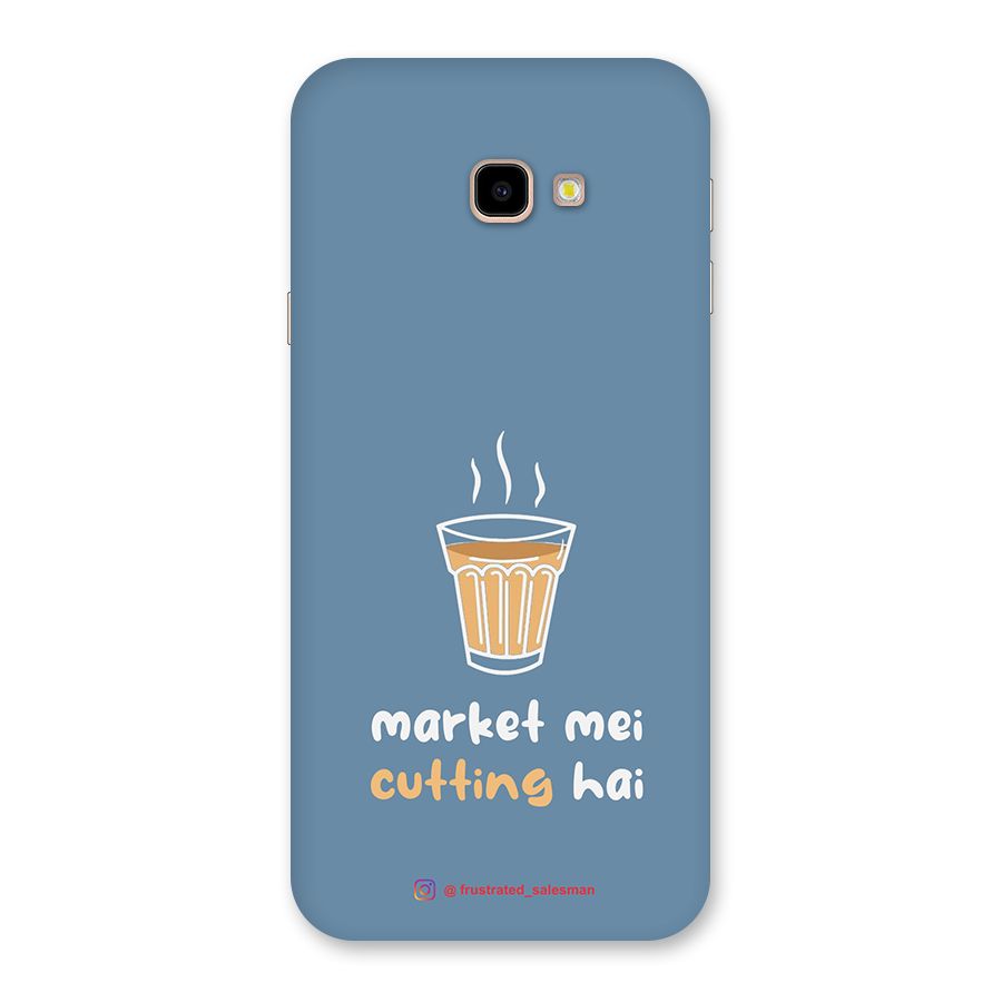 Market Mei Cutting Hai SteelBlue Back Case for Galaxy J4 Plus