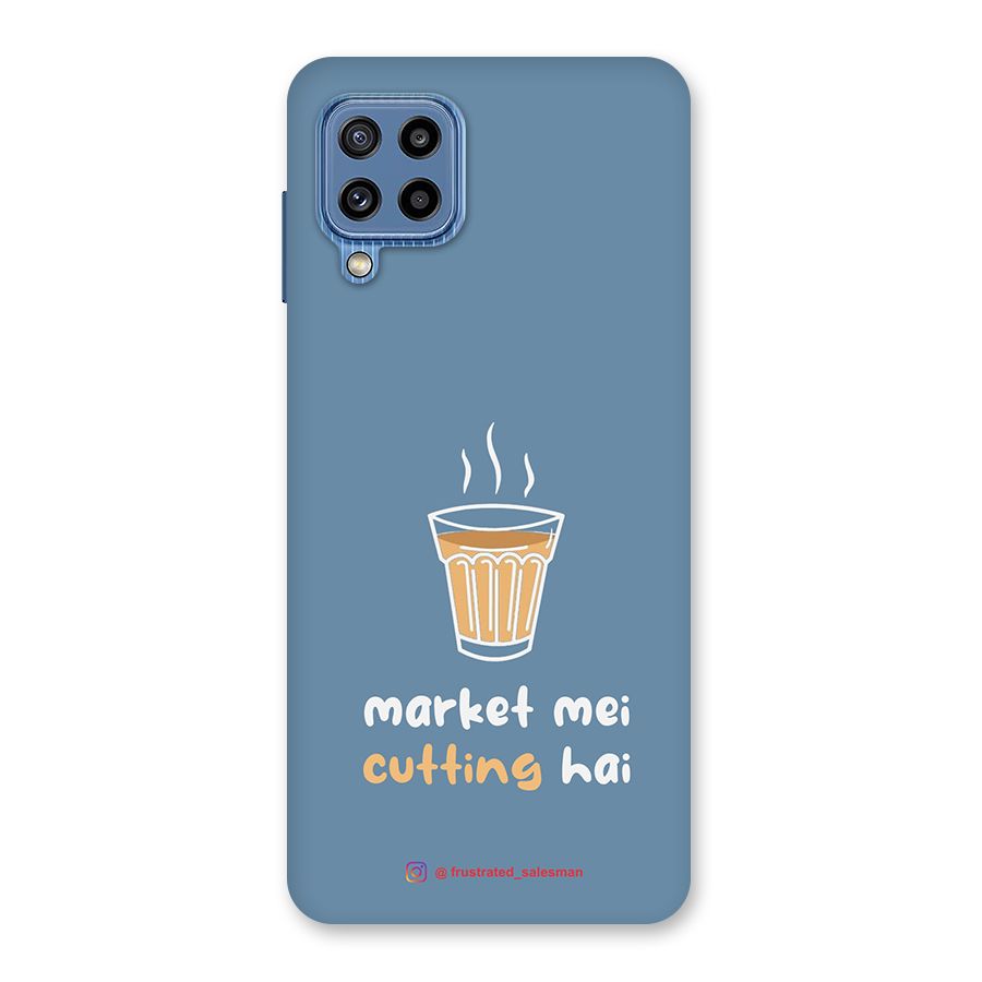Market Mei Cutting Hai SteelBlue Back Case for Galaxy M32