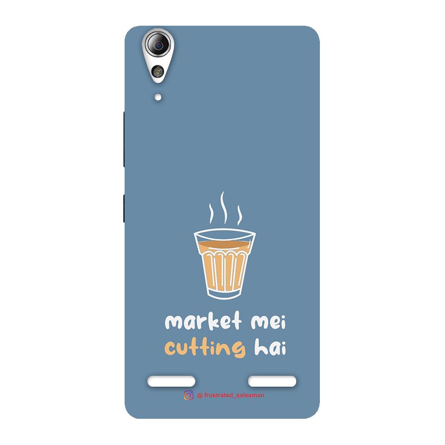 Market Mei Cutting Hai SteelBlue Back Case for Lenovo A6000