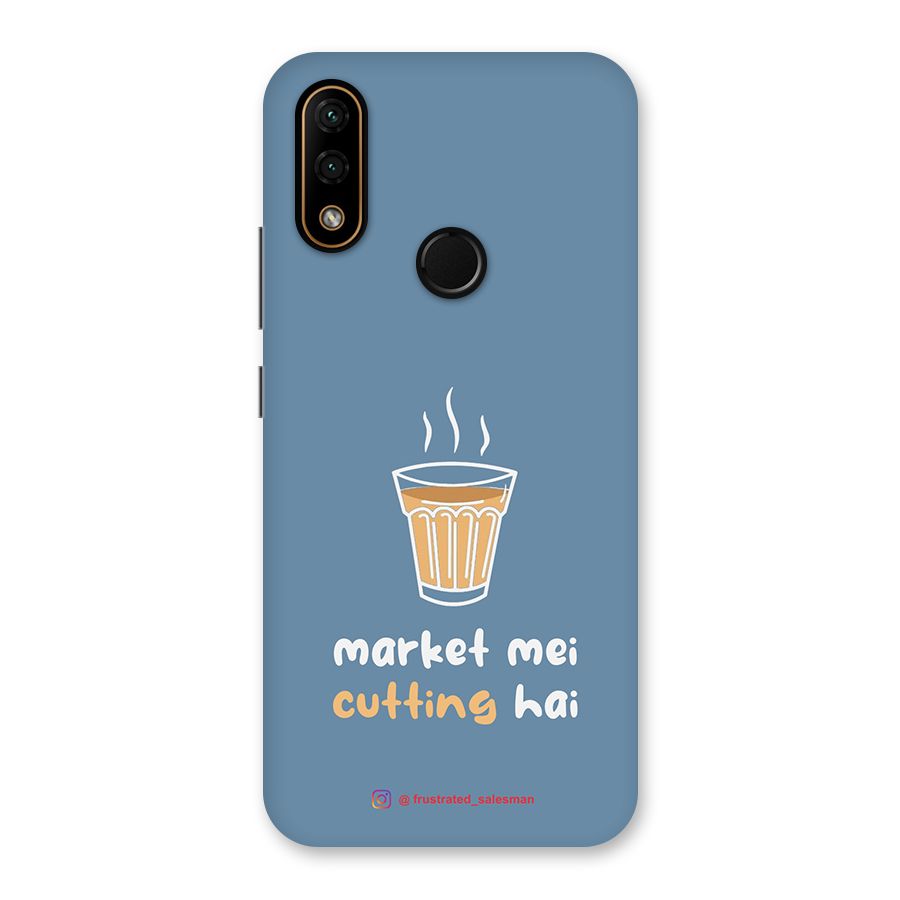 Market Mei Cutting Hai SteelBlue Back Case for Lenovo A6 Note