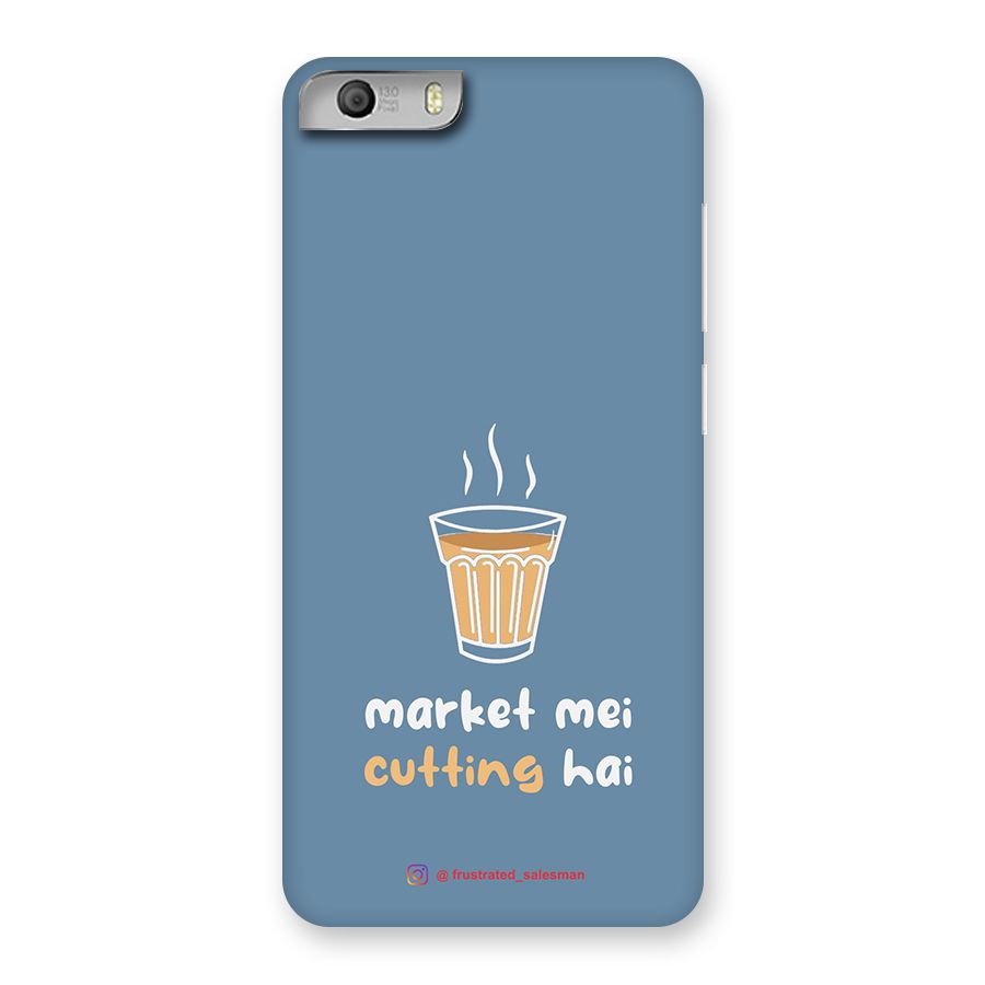 Market Mei Cutting Hai SteelBlue Back Case for Micromax Canvas Knight 2
