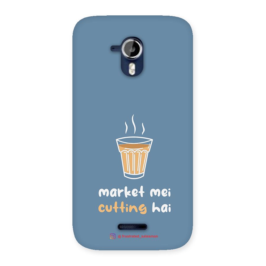 Market Mei Cutting Hai SteelBlue Back Case for Micromax Canvas Magnus A117
