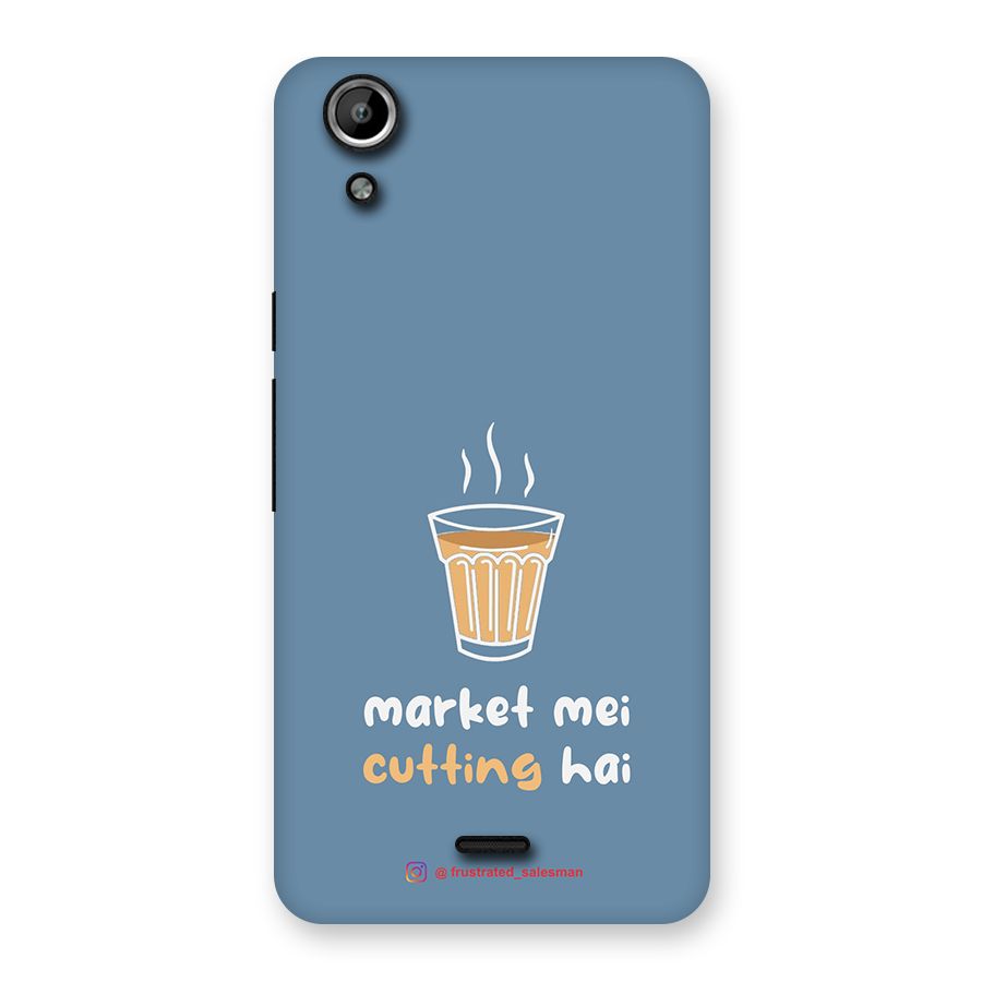 Market Mei Cutting Hai SteelBlue Back Case for Micromax Canvas Selfie Lens Q345