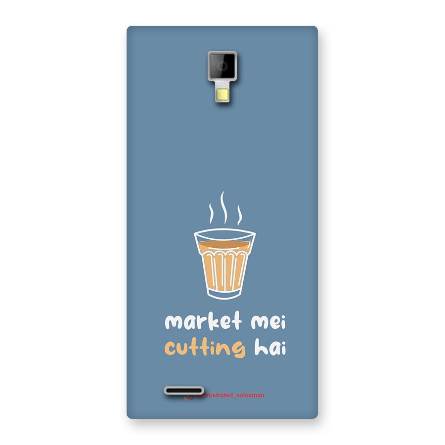 Market Mei Cutting Hai SteelBlue Back Case for Micromax Canvas Xpress A99