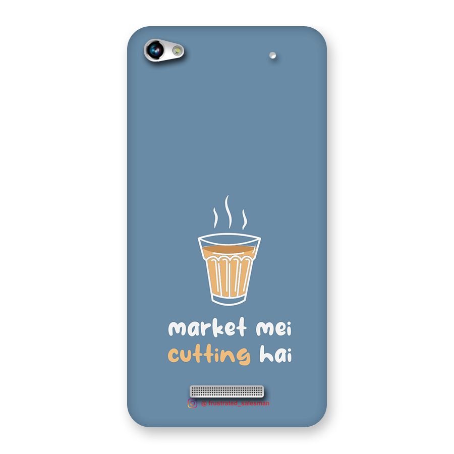 Market Mei Cutting Hai SteelBlue Back Case for Micromax Hue 2