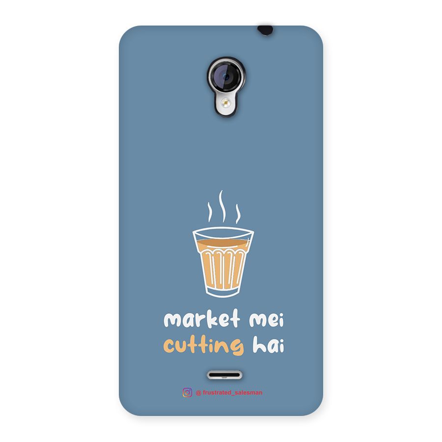 Market Mei Cutting Hai SteelBlue Back Case for Micromax Unite 2 A106