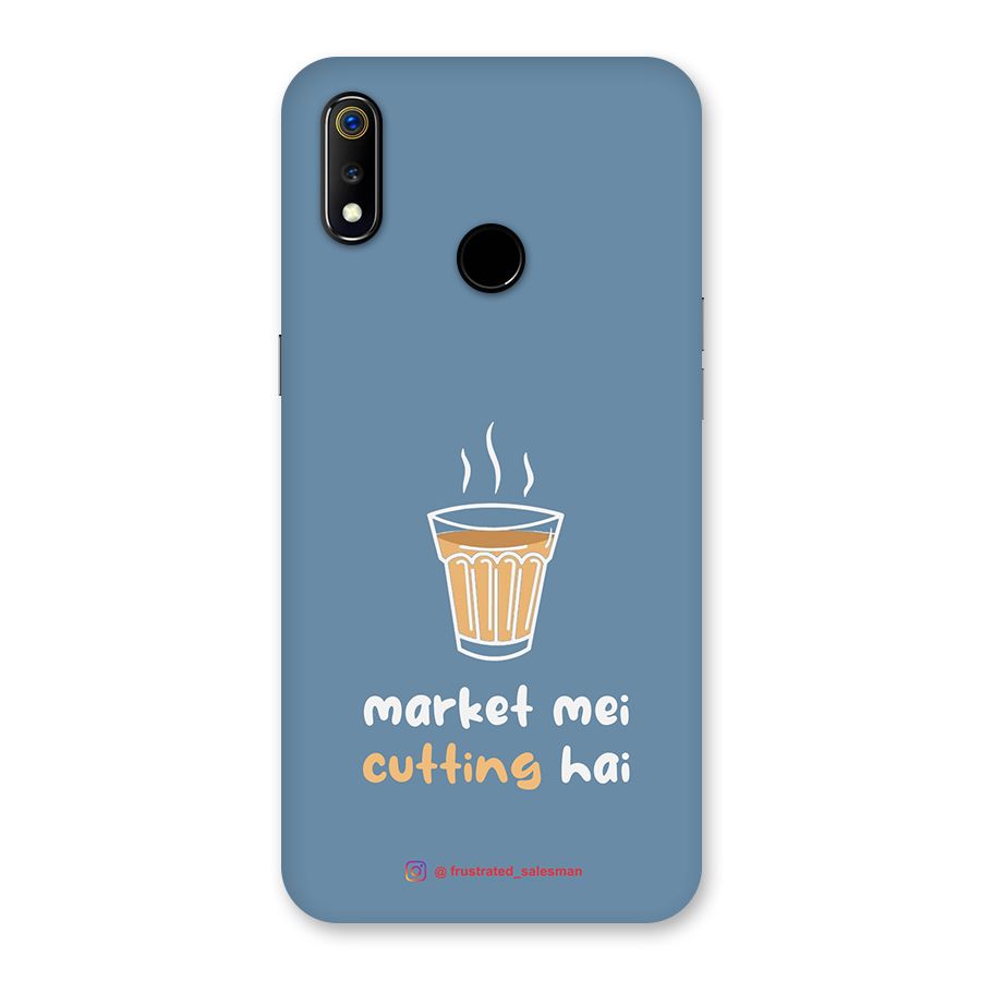 Market Mei Cutting Hai SteelBlue Back Case for Realme 3