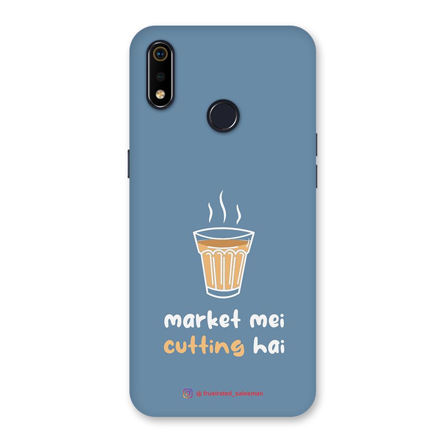 Market Mei Cutting Hai SteelBlue Back Case for Realme 3i