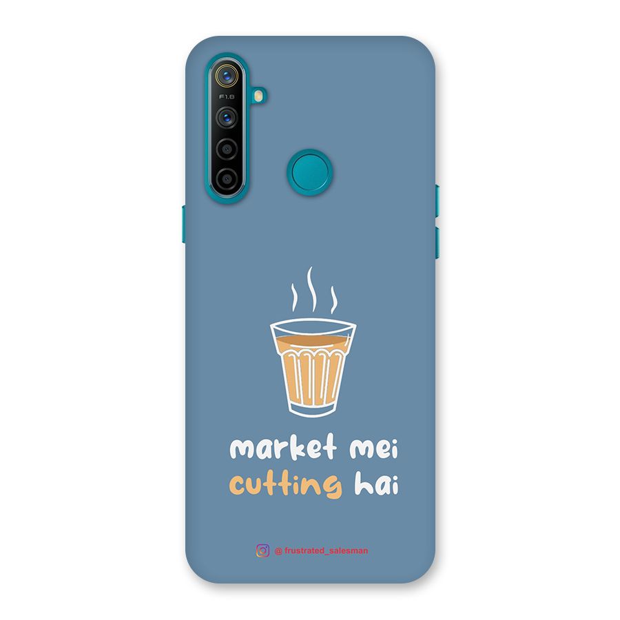Market Mei Cutting Hai SteelBlue Back Case for Realme 5i