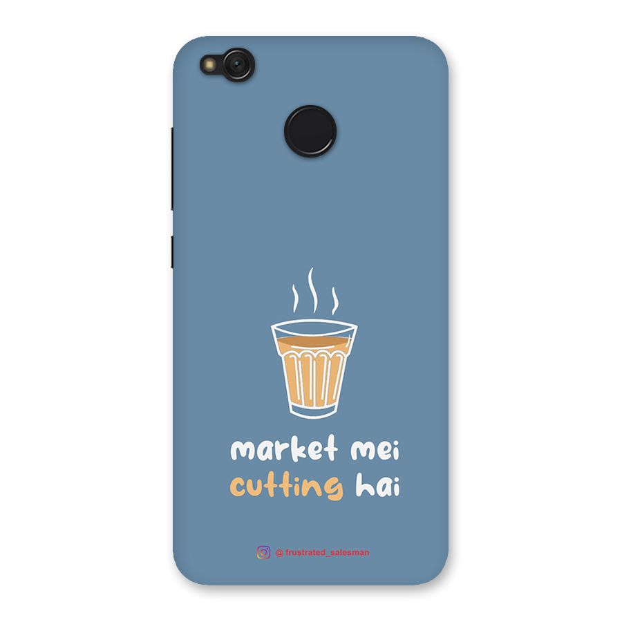 Market Mei Cutting Hai SteelBlue Back Case for Redmi 4