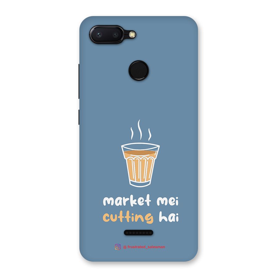 Market Mei Cutting Hai SteelBlue Back Case for Redmi 6